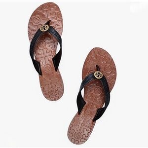 Tory Burch Thora Black and Brown Women's Sandals